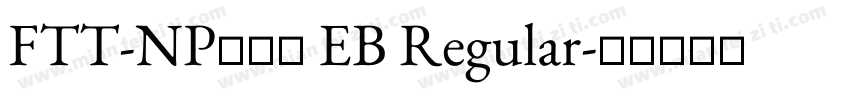 FTT-NPロダン EB Regular字体转换